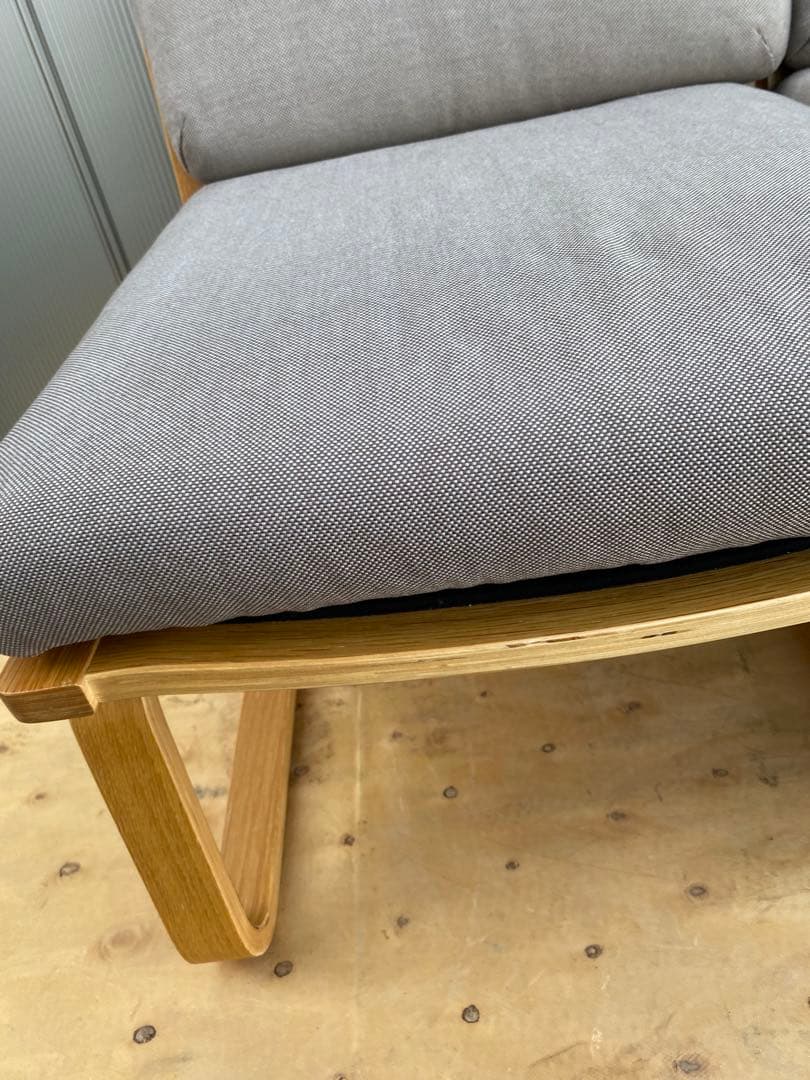 無印良品　リビングでもダイニングでもつかえるソファチェア・オーク材　1脚