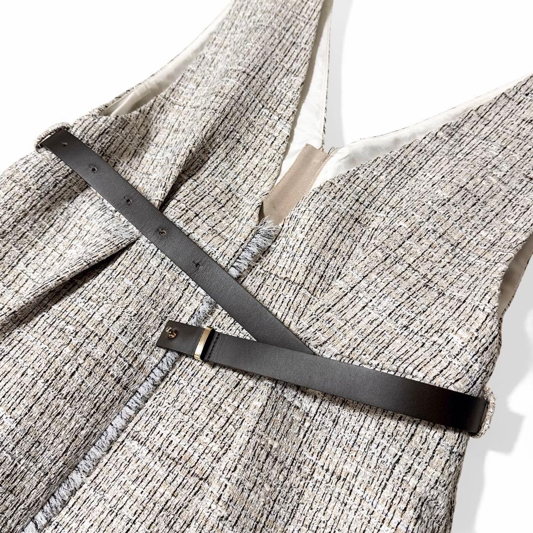 極美品✨️25SS　定価12万　東原亜希　エブール　ツイードジャンパースカート