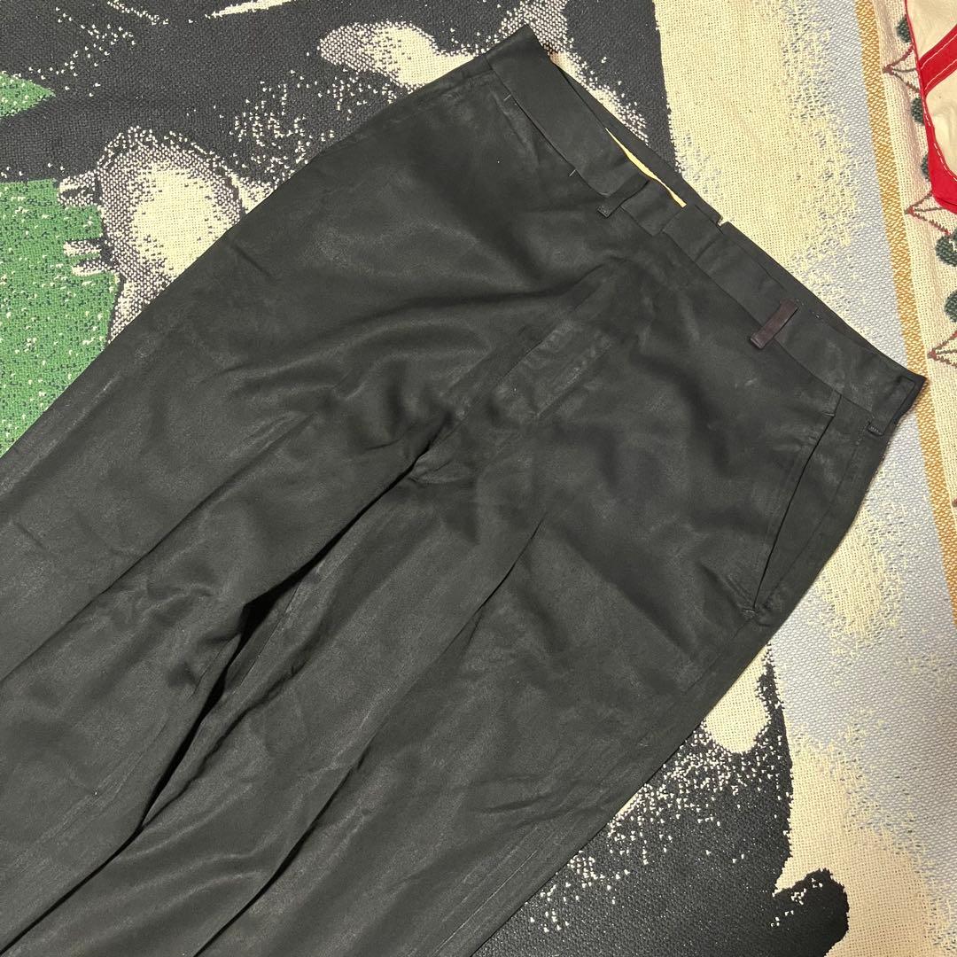 50s 60s ブラック レーヨン ギャバジン スラックス ヴィンテージ 黒