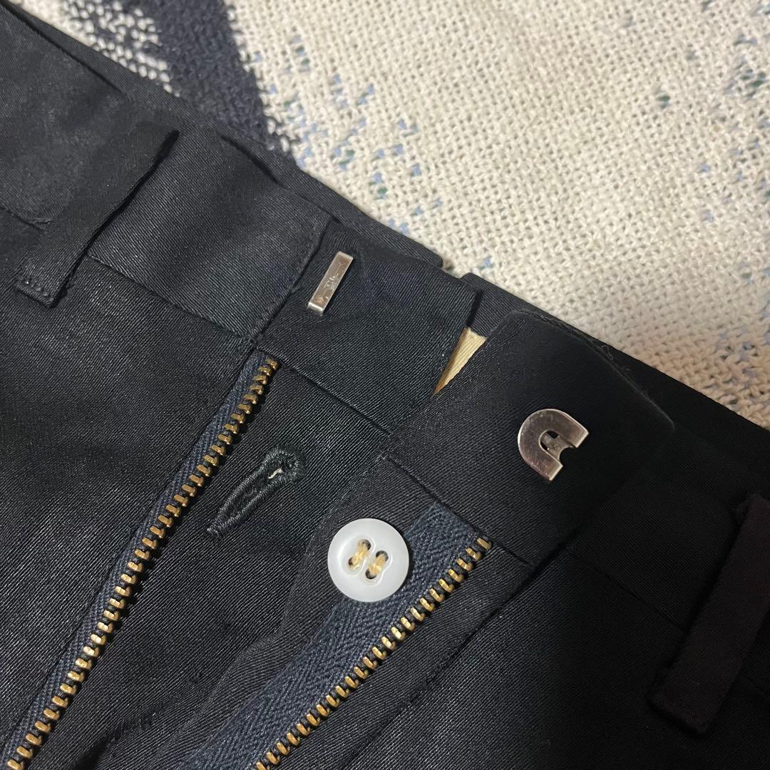 50s 60s ブラック レーヨン ギャバジン スラックス ヴィンテージ 黒