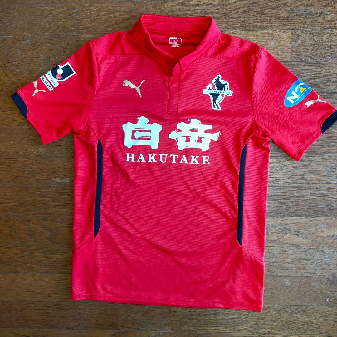 ロアッソ熊本 2014 ユニフォーム　くまモン 赤 PUMA