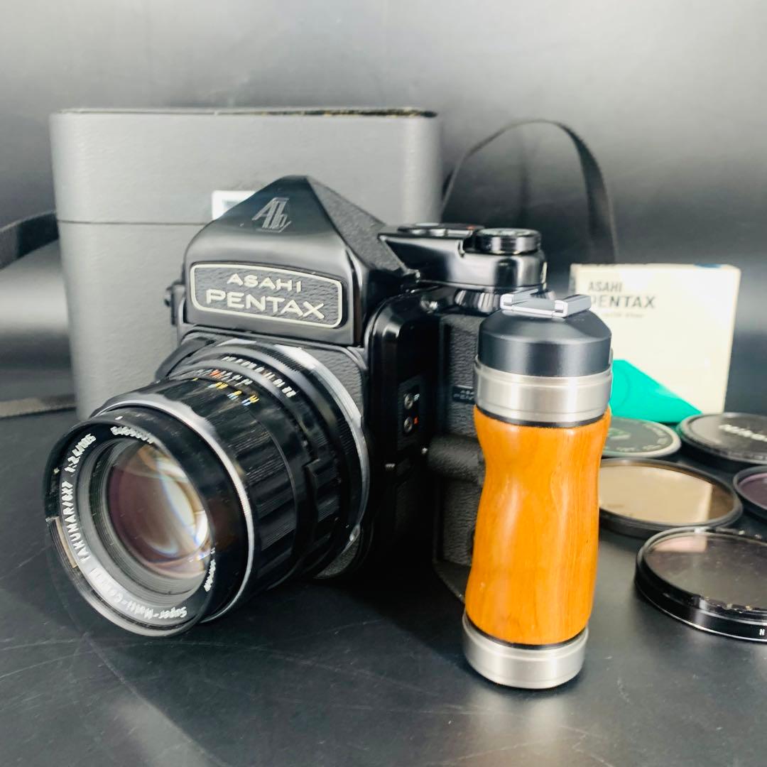PENTAX 6x7 TAKUMAR 1:2.4 105 グリップ ケース付き