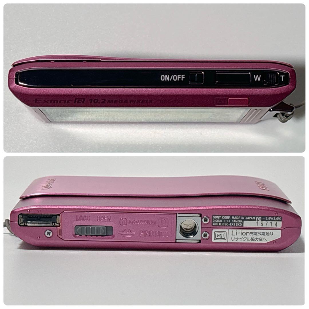 ✨動作良好✨ ソニー Cyber shot DSC-TX1 ピンク 防水 箱付き