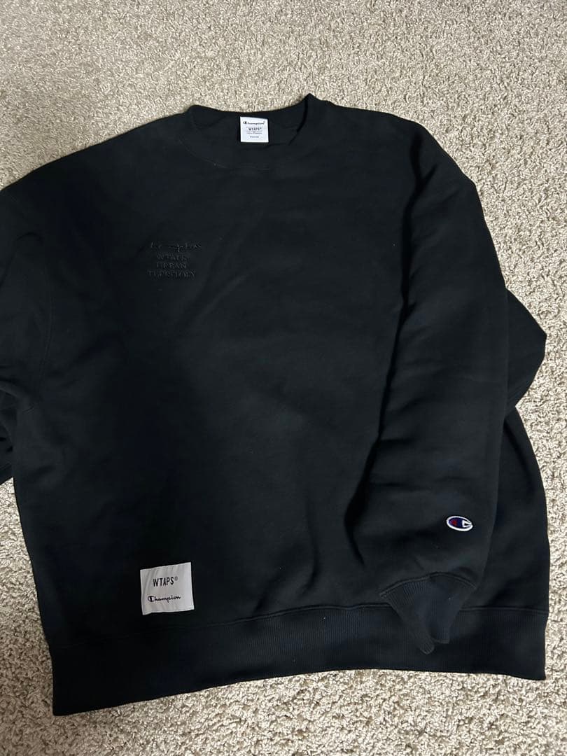 wtaps×champion academy crew neck M ブラック