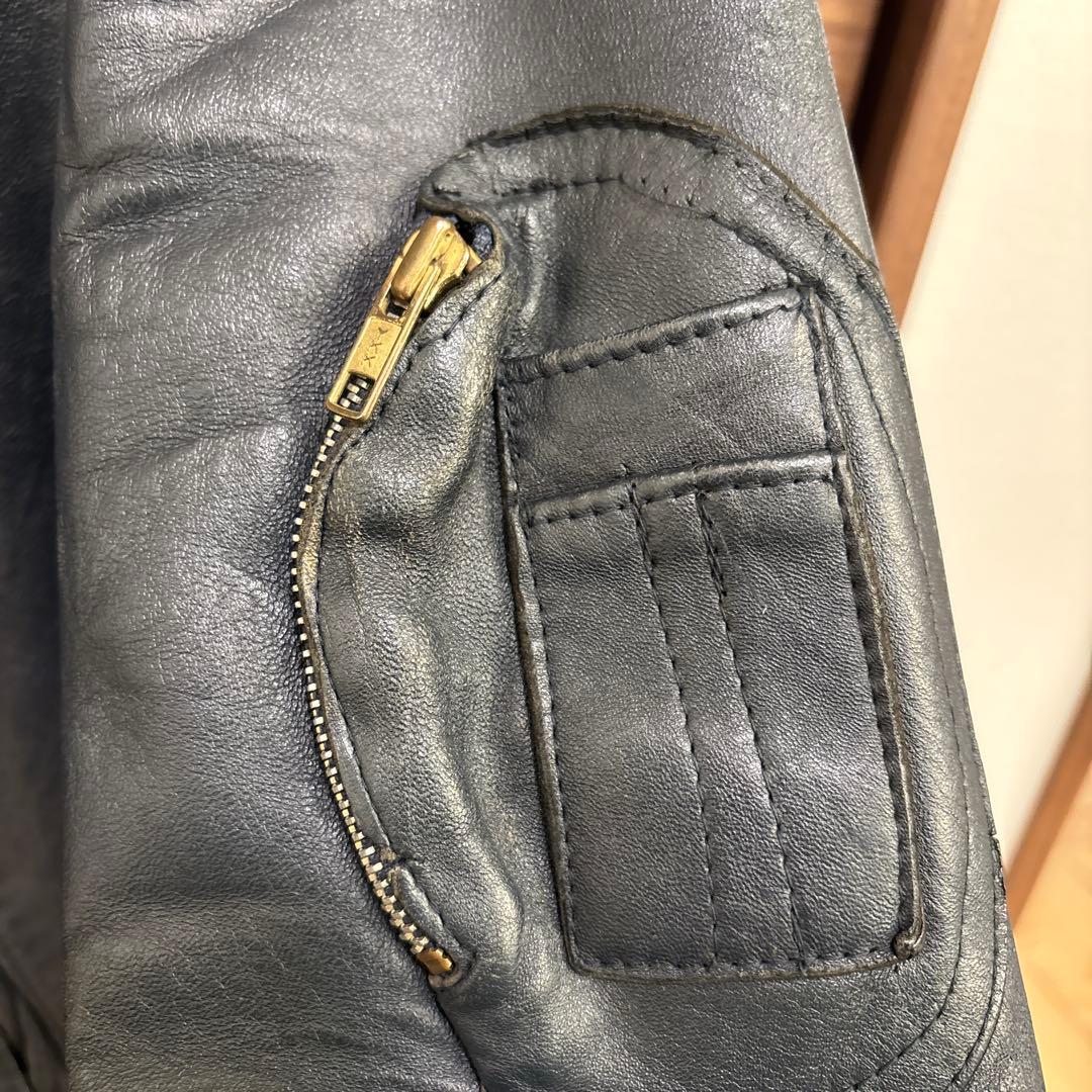 フランス軍　パイロット　レザージャケット ミリタリージャケット