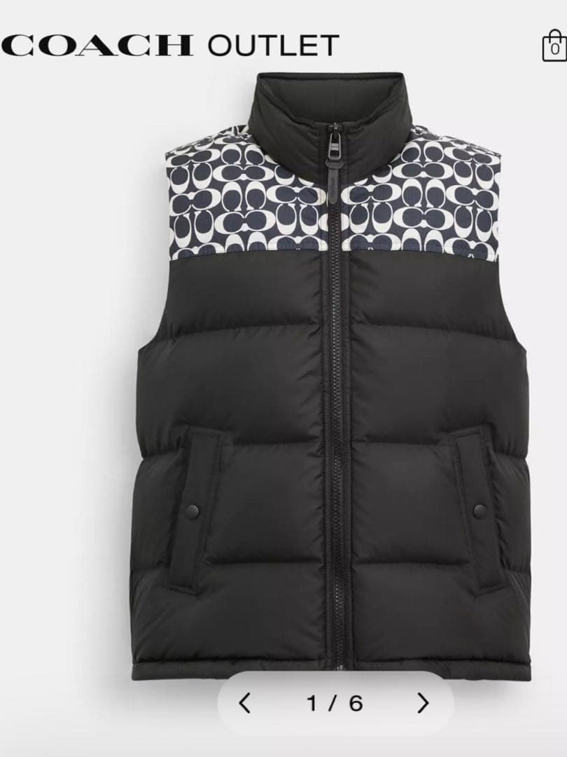 COACH シグネチャーダウンベスト