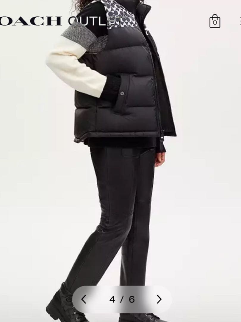 COACH シグネチャーダウンベスト