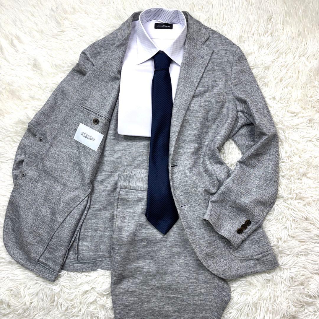 マッキントッシュフィロソフィー スーツ セットアップ グレー L-XL 清涼