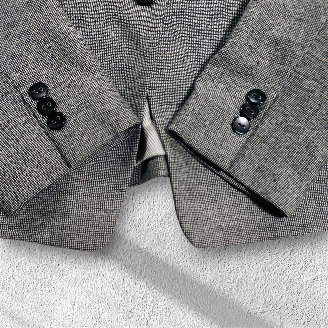 Aquascutum ロロピアーナ セットアップ スーツ グレー ウール シルク