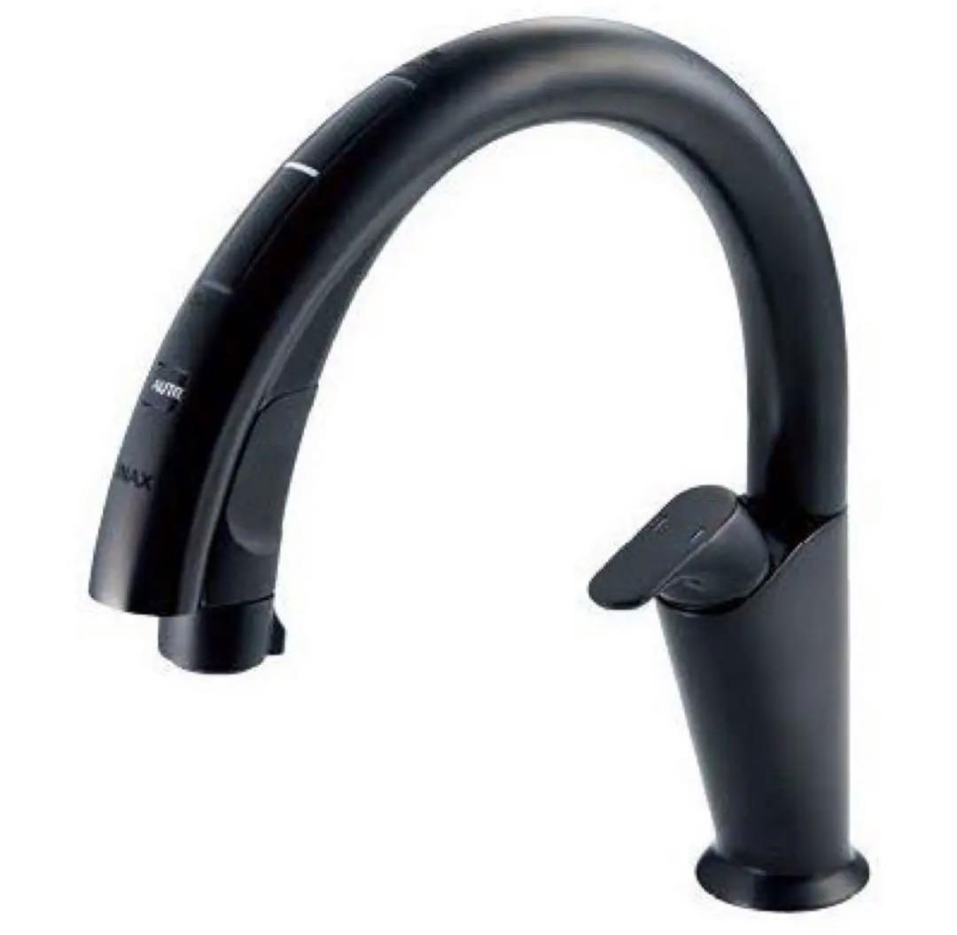 LIXIL ナビッシュ　JF-NA412SBKJG5 浄水器/タッチレス水栓/黒