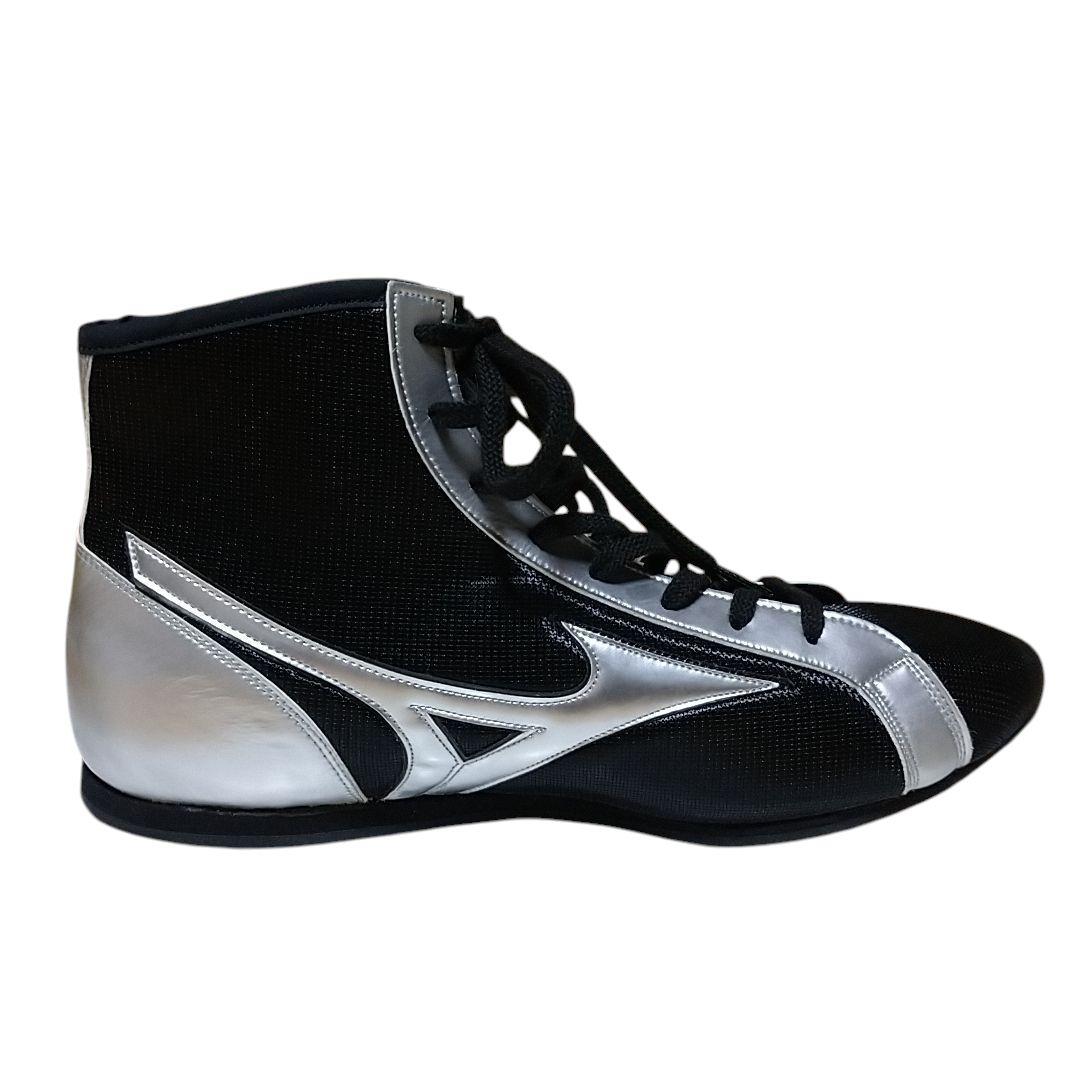 ミズノ 井上尚弥 ハイカットボクシングシューズ29.0サイズ ブラック シルバー