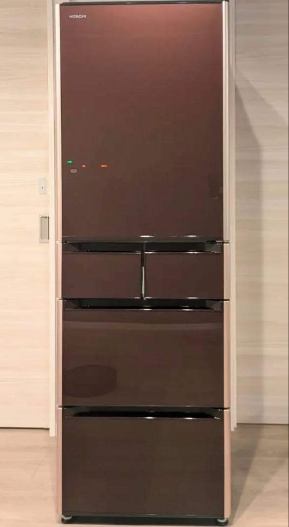 冷蔵庫 401L 冷凍庫 タッチパネル 真空チルド　ガラストップ 自動製氷機