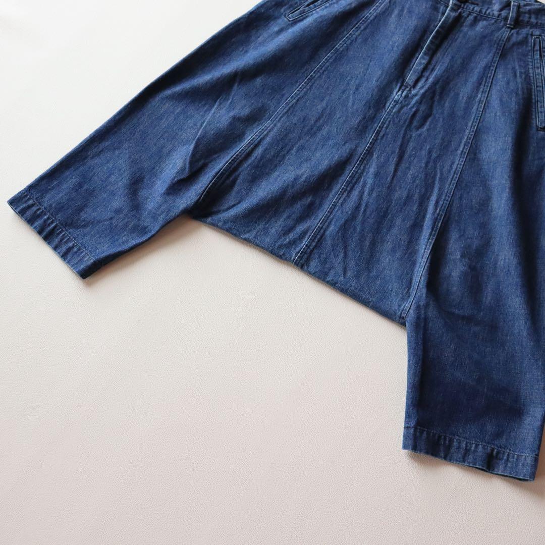 5088【極美品】コムデギャルソン サルエルパンツ クロップドパンツ デニム S