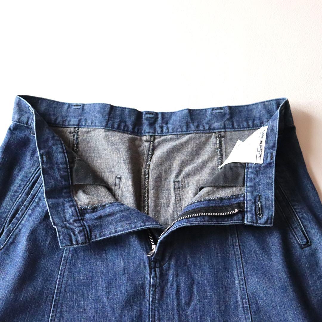 5088【極美品】コムデギャルソン サルエルパンツ クロップドパンツ デニム S