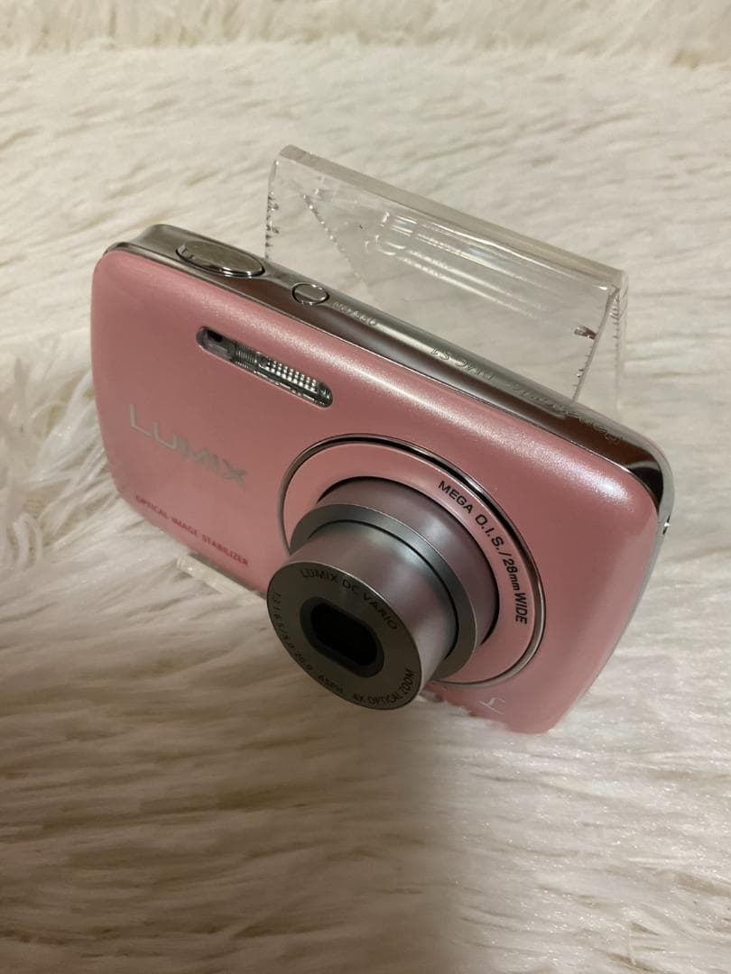 ☆人気色　ピンク☆【簡易動作確認済】パナソニック LUMIX DMC-S1