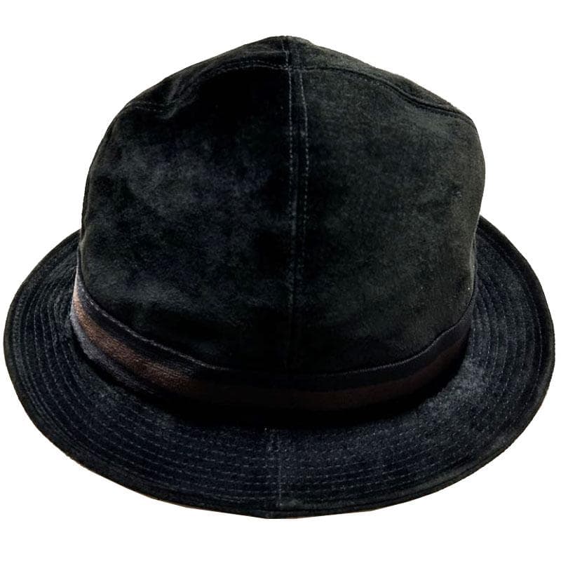 美品 グッチ GUCCI バケットハット 黒 スエード 羊革 裏GG柄 綿 M