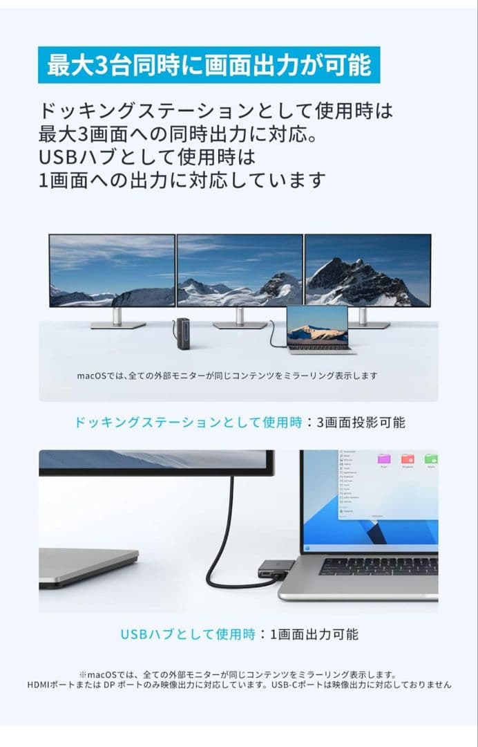 Anker Nano ドッキングステーション (13-in-1, 着脱式)