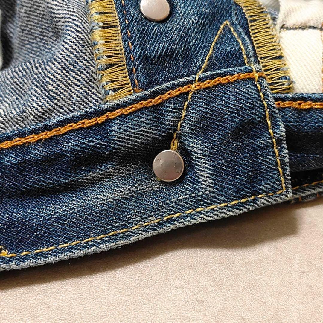 ビンテージ リーバイス 501 グランジデニム ダメージ パッチワーク w32