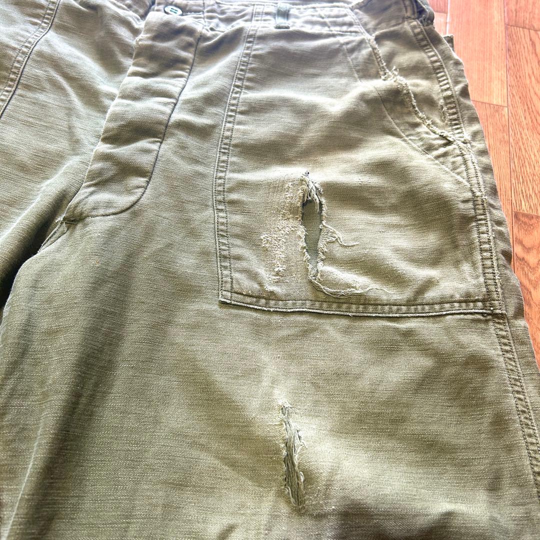 P*3様 【VINTAGE 60's】ベイカー パンツ オリーブグリーン