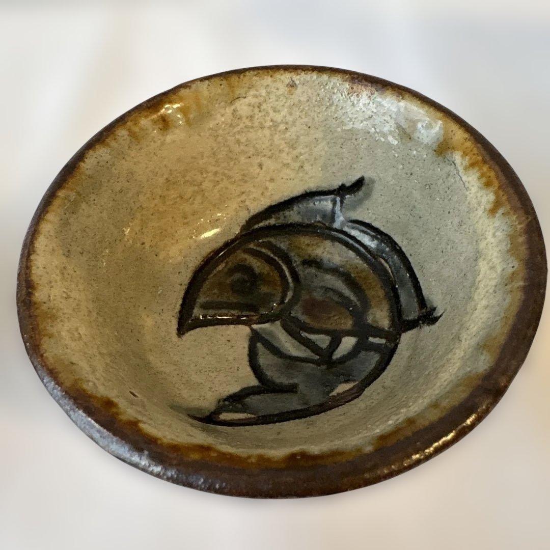 金城次郎　線彫魚文徳利セット揃