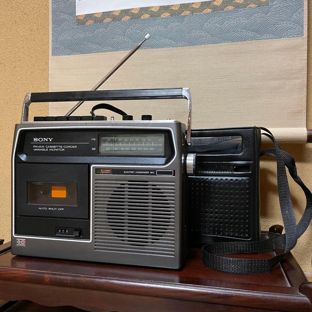 SONY／ラジカセ／CF-1600／カバー付／メンテナンス済み／ケアセット付属