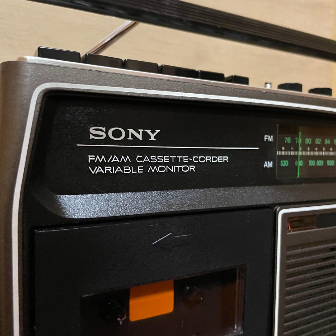 SONY／ラジカセ／CF-1600／カバー付／メンテナンス済み／ケアセット付属