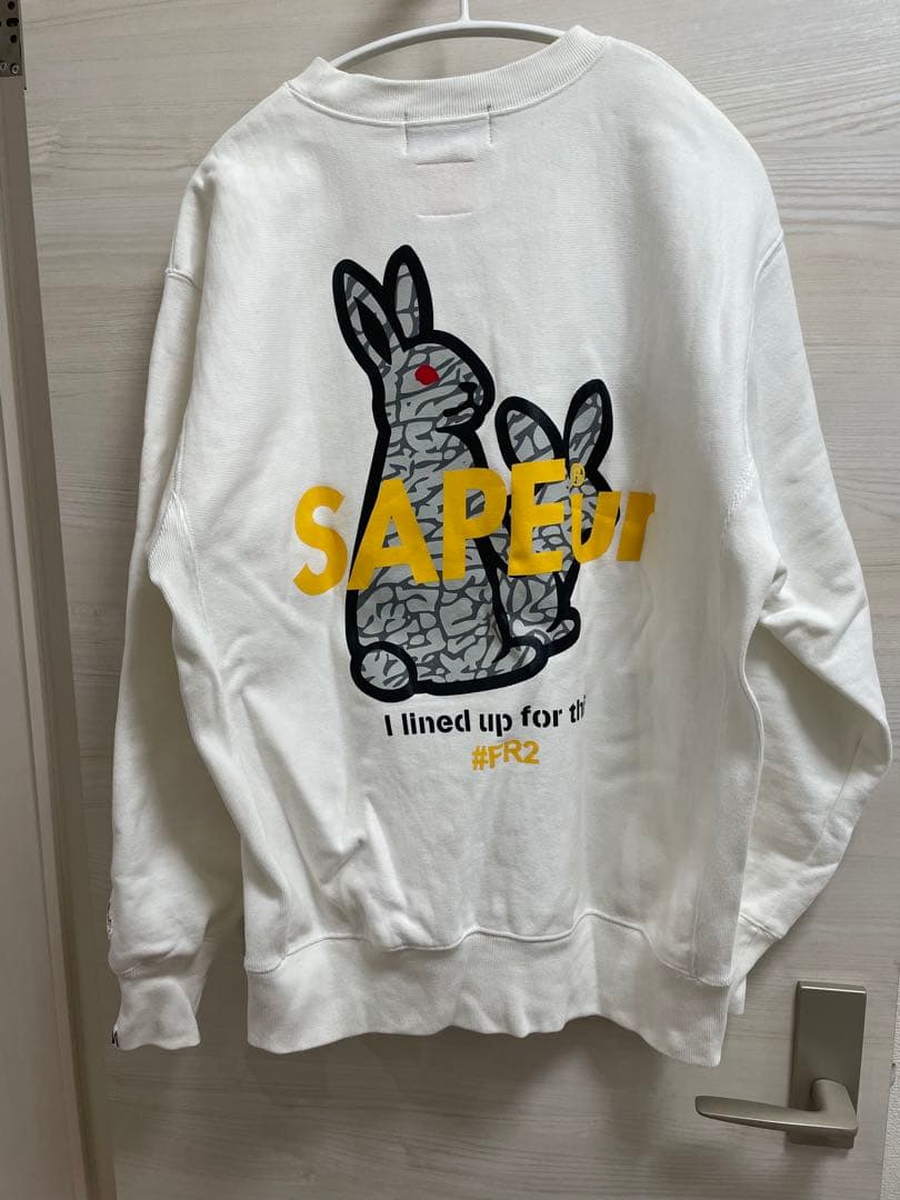 SAPEuR FR2コラボ　スウェット　ウサギ　ホワイト
