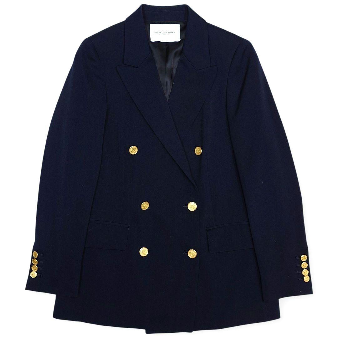 UNITED ARROWS UWSC 金ボタン ダブル ブレザージャケット 36