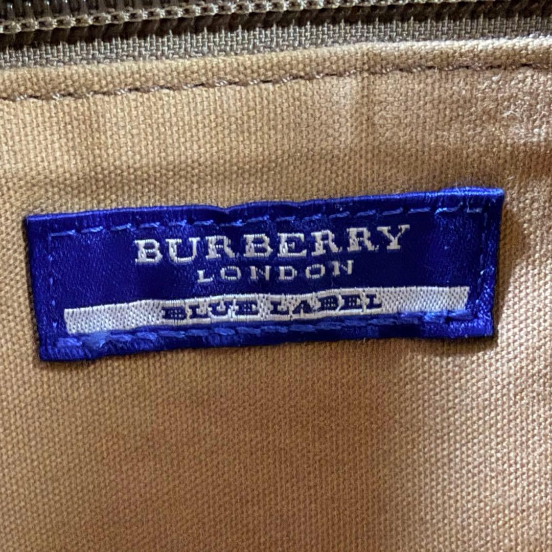 アルビバーバリーブルーレーベル ワンショルダーバッグ ホースロゴ金具