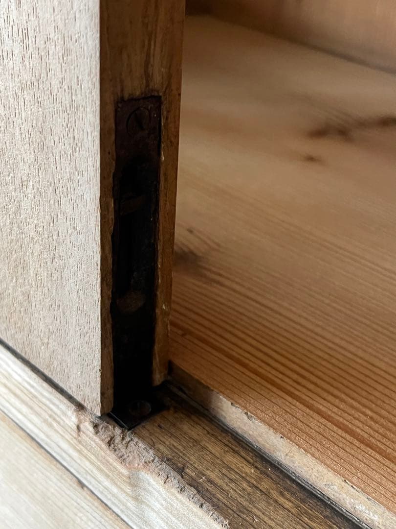 ゆらゆらガラス レトロ 本棚 古民家 古家具 古民具 古道具