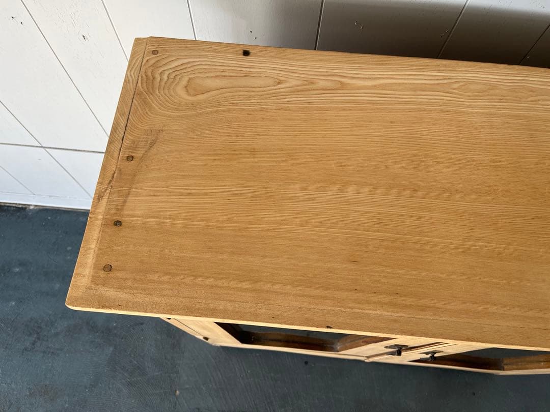 ゆらゆらガラス レトロ 本棚 古民家 古家具 古民具 古道具